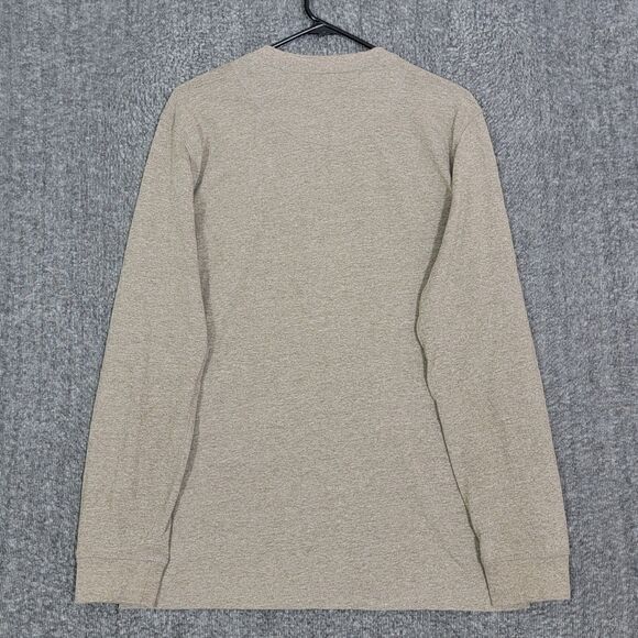 Weatherproof Vintage Henley Pullover Shirt Mens Large Brown Long Sleeve Tee - Picture 7 of 12